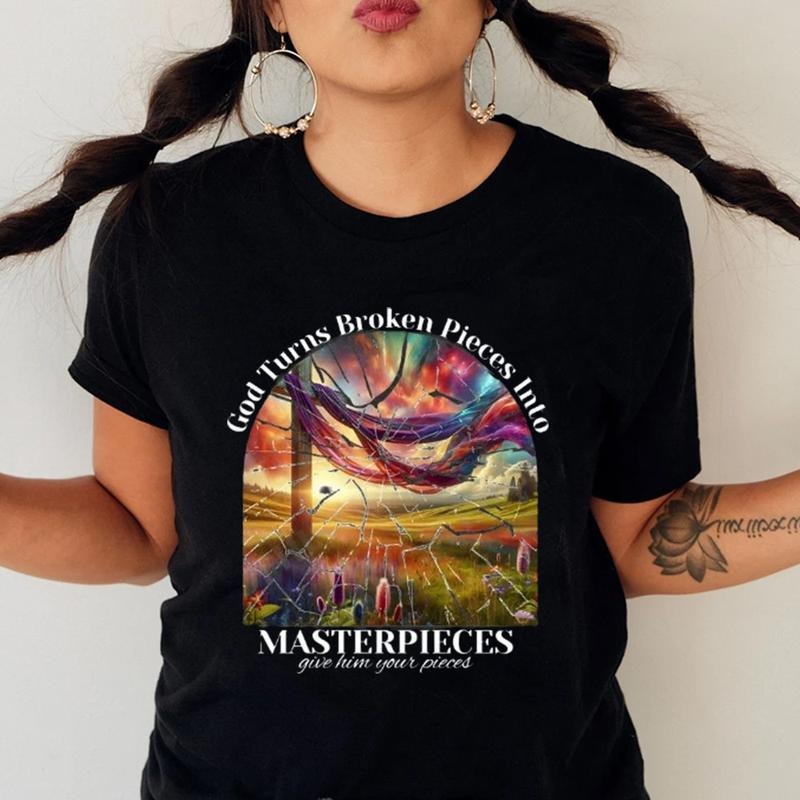 FOG Turns Broken Straw hat pirates Into Straw hat pirates Christian T-Shirt Pure Cotton Fabric Casual Streetstyle Crew...