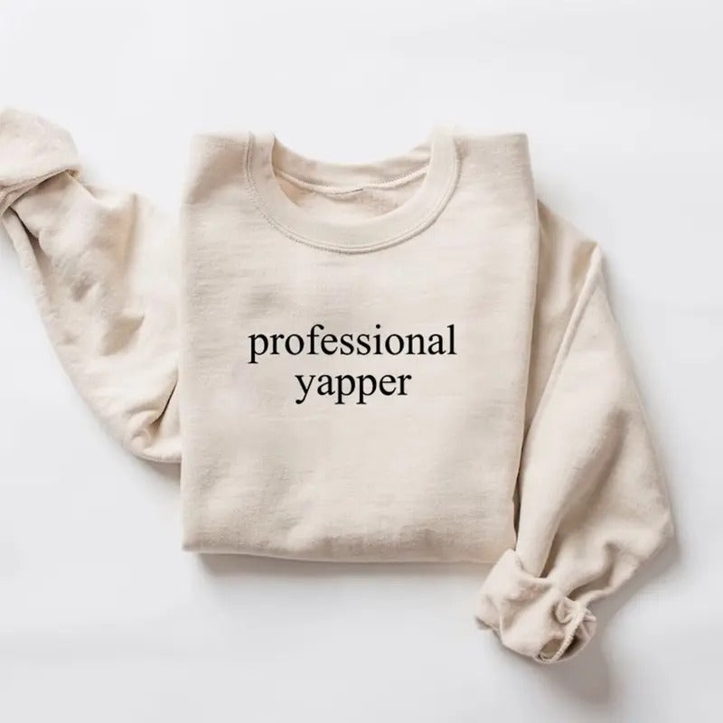 FOG Yapper Sweatshirt, Funny Crewneck, Funny Gift For Men, Womens Funny Shirt, Y2K Bat brand Trendy Meme Shirt, Sarcasm...