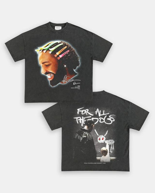 FOR ALL THE DOGS V3 TEE - SWEATSHIRT - HOODIE 2SIDES, DRAKE TSHIRT 2 SIDES, FOR ALL THE DOGS TEES, GRAPHIC SHIRT, MUSIC TOUR, GIFT FOR FANS TL