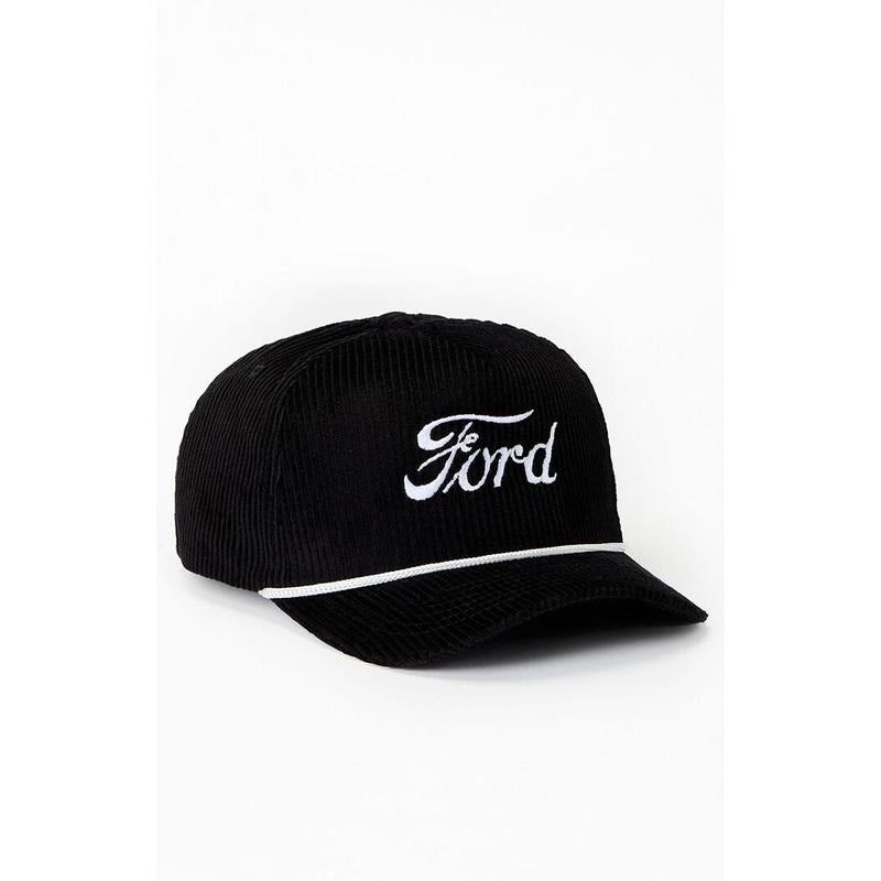 FORD Men's Black Script Corduroy Snapback Hat T-Shirts, Hoodie, Sweatshirt | DripVista.com