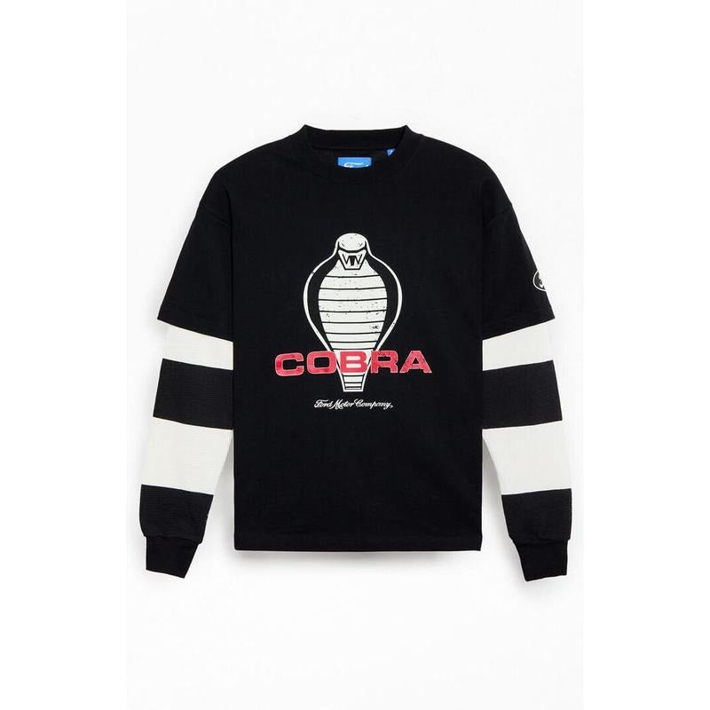 FORD Men's Cobra 2fer Long Sleeve T-Shirt - Multicolor Hoodie, Sweatshirt | DripVista.com
