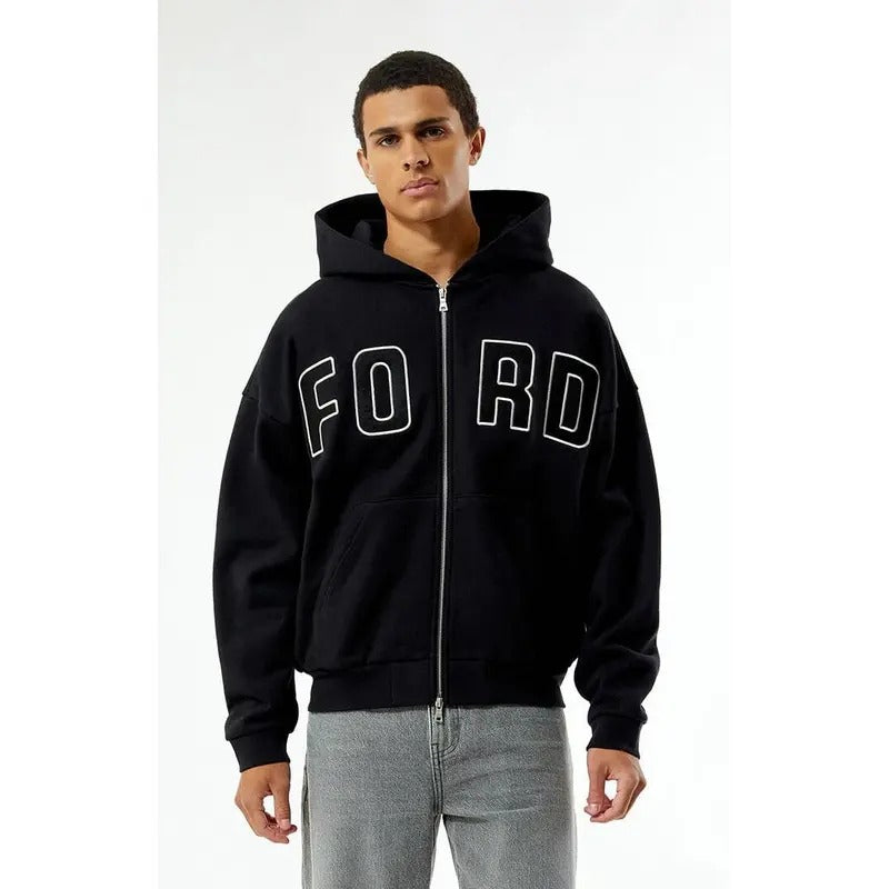 FORD Men's Hallmark Zip Up Hoodie T-Shirts, Sweatshirt | DripVista.com