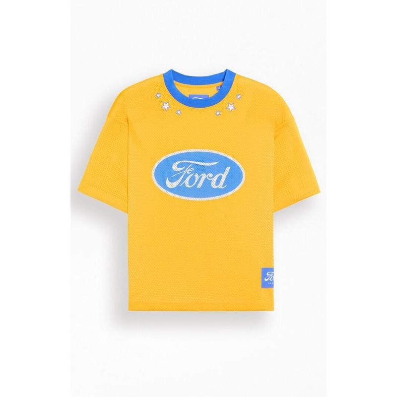 FORD Men's Logo And Stars Mesh Jersey - Multicolor T-Shirts, Hoodie, Sweatshirt | DripVista.com