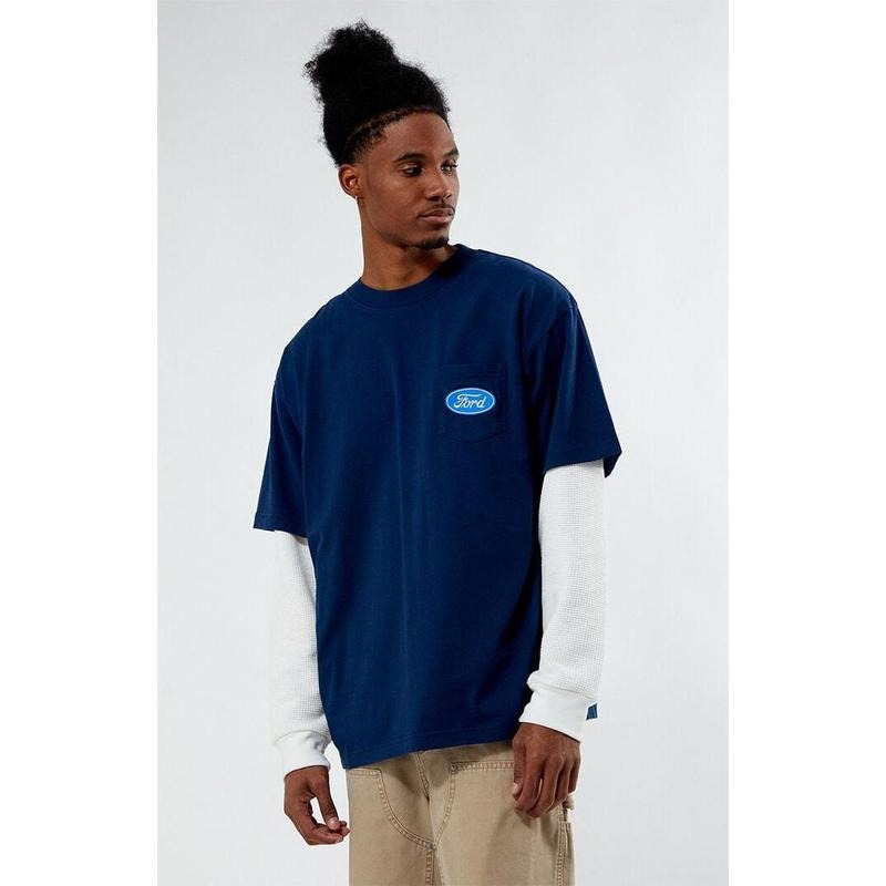 FORD Men's Patch Pocket T-Shirt - Multicolor Hoodie, Sweatshirt | DripVista.com
