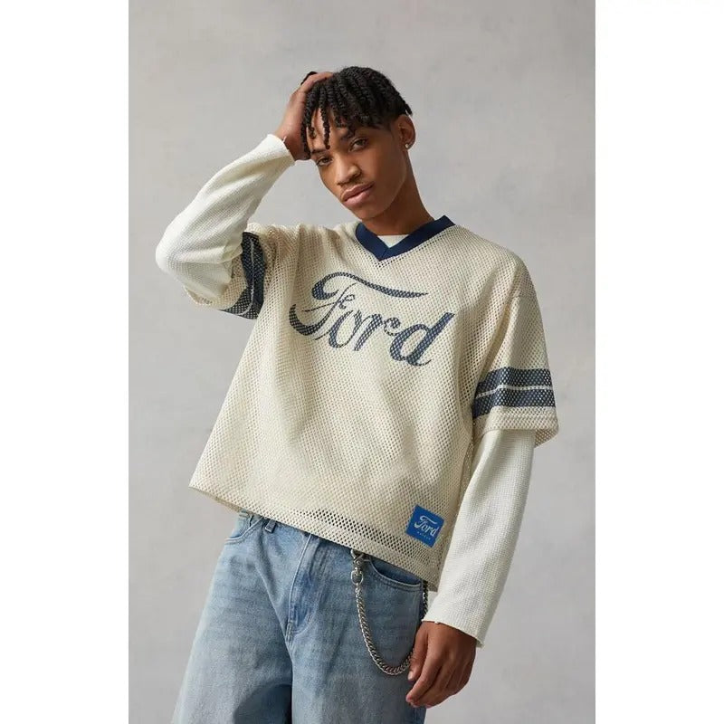 FORD Men's Varsity Mesh Jersey - Multicolor T-Shirts, Hoodie, Sweatshirt | DripVista.com