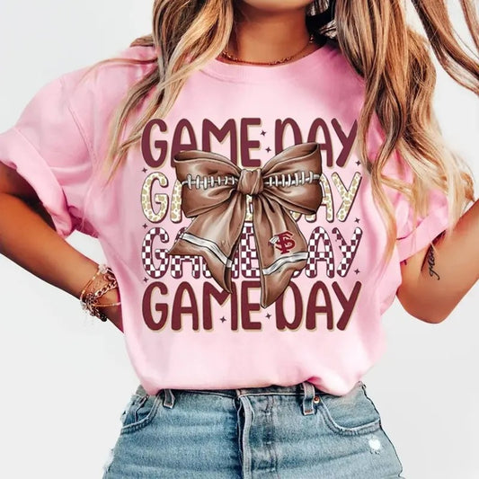 FSU Shirt, Florida Shirt, Florida Football Shirt, Football Coquette Shirt, Game Day, Football Shirt, Fall Football Shirt, Football Season Shirt, Seminoles Shirt,shirt trend
