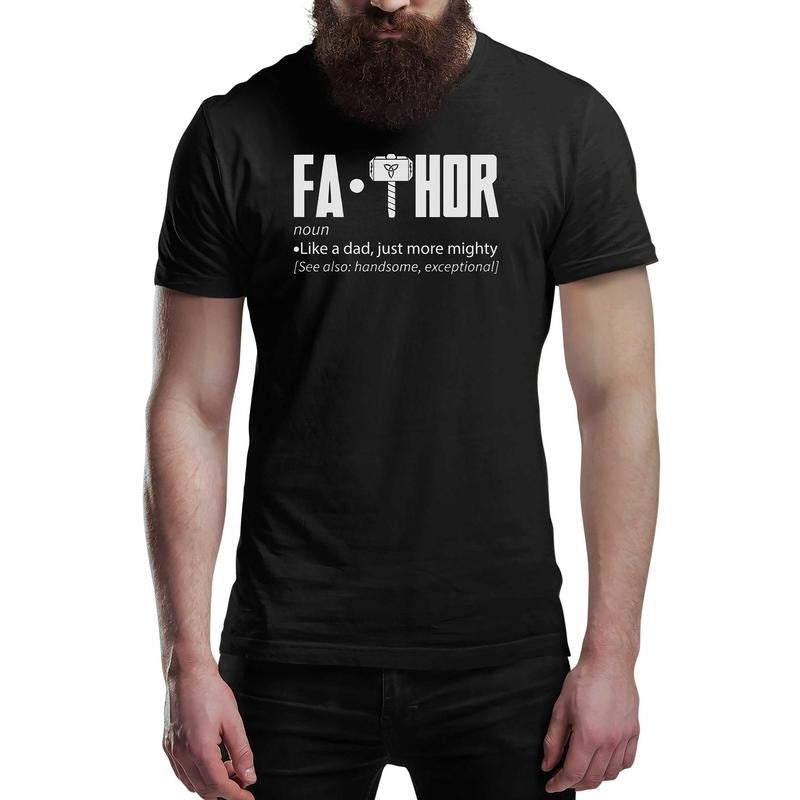Fa Thor Funny Men's T-Shirt FaThor Fathers Day Gift Tee Shirt Top
