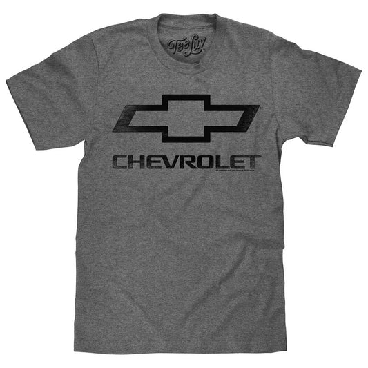 Faded Chevrolet Bowtie Car Logo T-Shirt - Graphite Heather