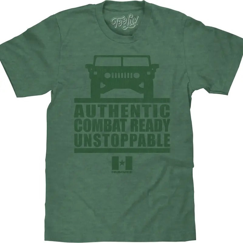 Faded Humvee T-Shirt - Forest Green Heather