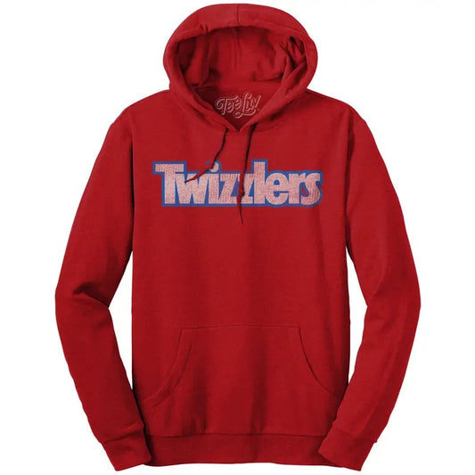 Faded Twizzlers Candy Logo Hooded Sweatshirt - Red