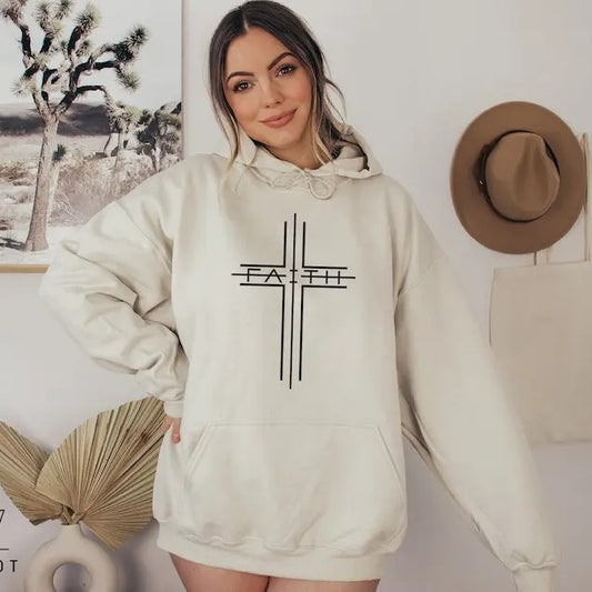 Faith Cross Sweatshirt, Christian Sweatshirt, Bible Verse Hoodie, Christian Gift, Jesus Sweatshirt, Gift for Him, Gift for Her  T-shirt, sweater and Hoodie