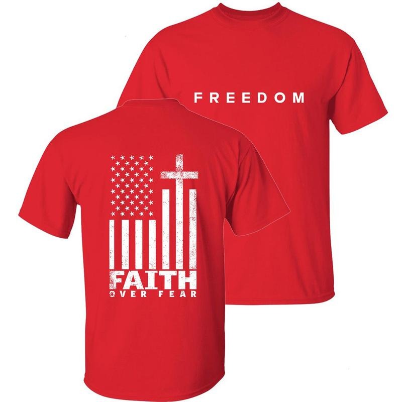Faith Over FOG T-Shirt, Freedom Shirt, Conservative Gift Hoodie, Sweatshirt | DripVista.com