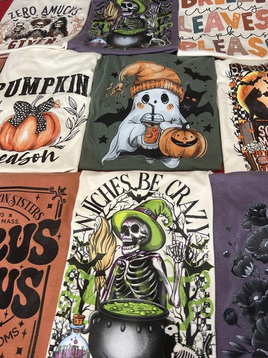 Fall & Halloween Grab Bag, 2 T-Shirts Per Bag, 1717 Comfort Colors