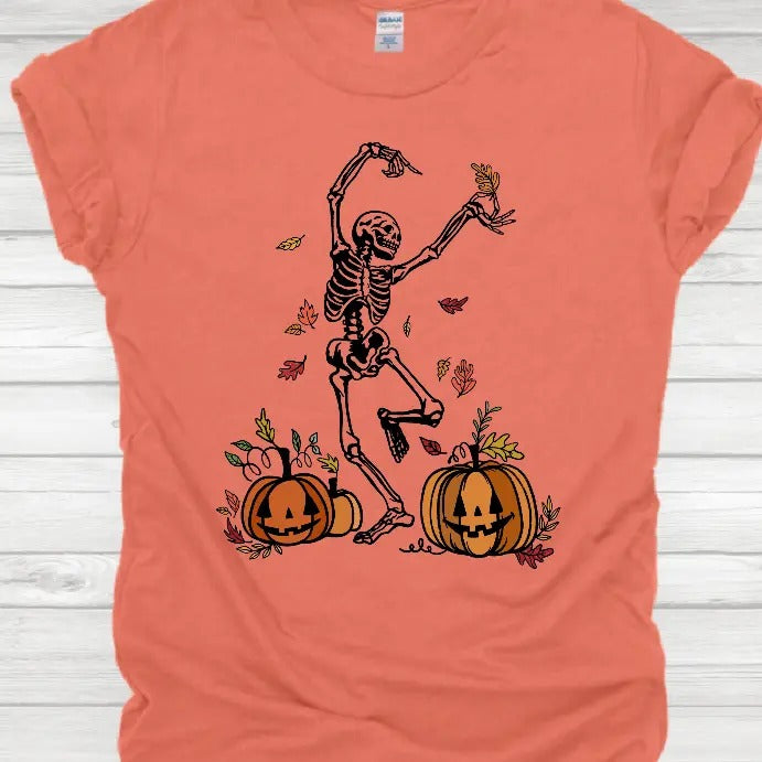 Fall Dancing Skeleton T-shirt Hoodie, Sweatshirt | DripVista.com