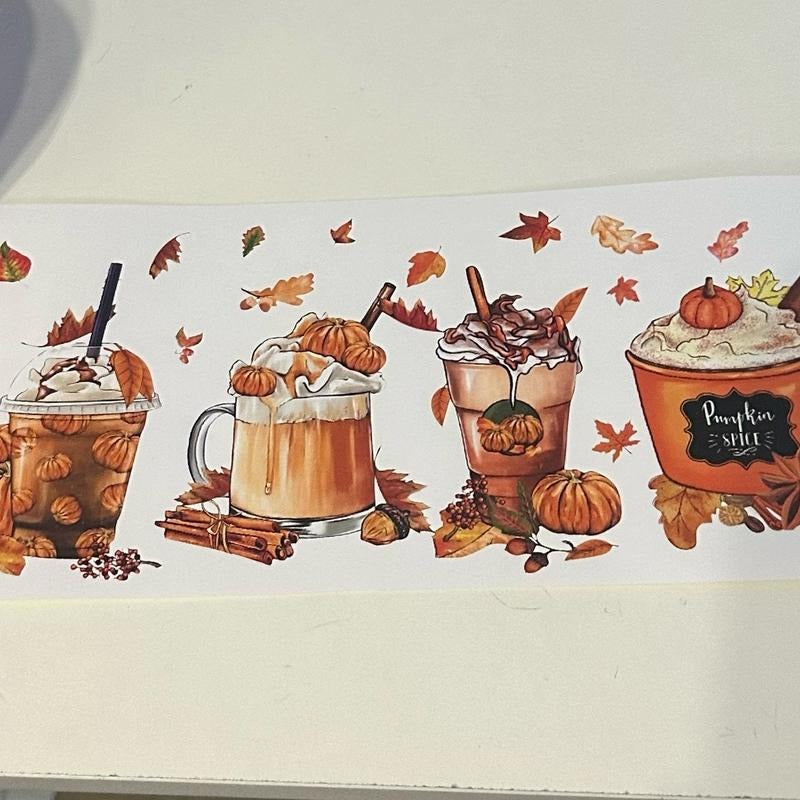 Fall Drink Vinyl Wrap T-Shirts, Hoodie, Sweatshirt | DripVista.com
