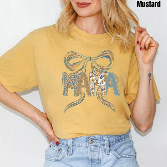 Fall Mama Coquette Comfort Colors T-Shirt 'NLB'