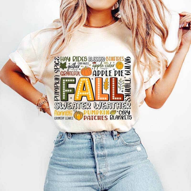 Fall T-Shirt, Its Fall Yall, Fall Shirt, Tis the Season T-Shirt, Fall Vibes T-Shirt, Cozy Season T-Shirt, Hello Fall T-Shirt, Flannels Pumpkins
