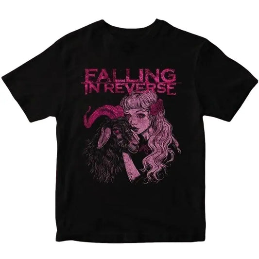 Falling in Reverse Dark Gothic Short Sleeve T-shirt Menswear Top