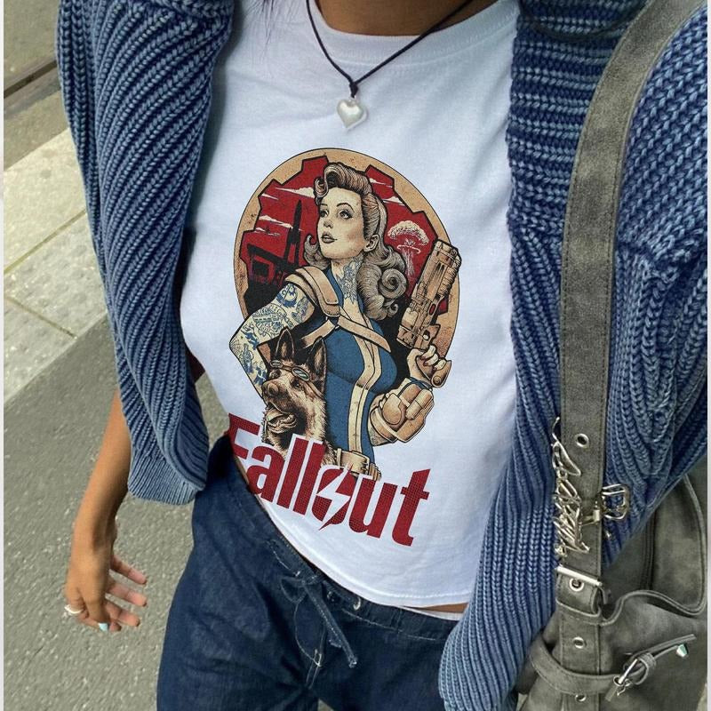 Fallout Vintage Tshirt Cotton Womenswear