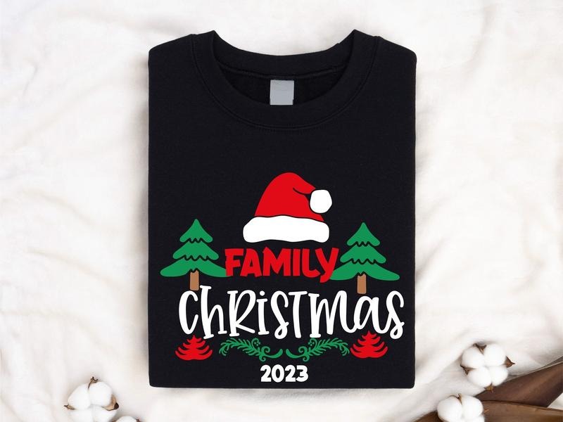 Family Christmas 2023 Shirt, Matching Family Gathering Tee, Christmas Vacation Group Tee, Cousin Crew Christmas Holiday Tee, Sibling Christmas Gift Short Sleeve, Family Reunion Shirt.