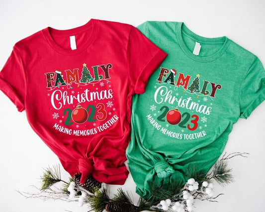 Family Christmas 2023 Shirts, Parents Matching Winter Holiday T-shirt, Family Gathering Gift Tee, Cousin Crew Christmas Outfit.