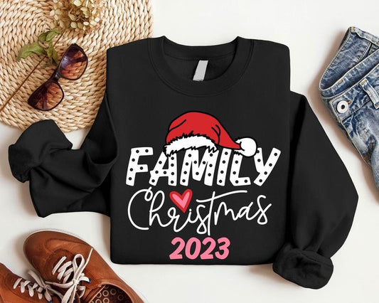 Family Christmas 2023 Sweatshirt, Family Matching Christmas Hoodie, Family Reunion Sweatshirt For Holiday, Cousin Gathering Christmas Outfit, Cousin Gift Sweater.