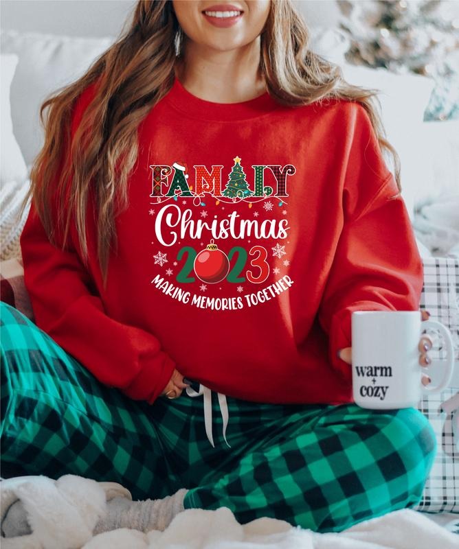 Family Christmas 2023 Sweatshirts, Parents Matching Winter Holiday Sweater, Family Gathering Gift Hoodie, Cousin Crew Christmas Outfit.