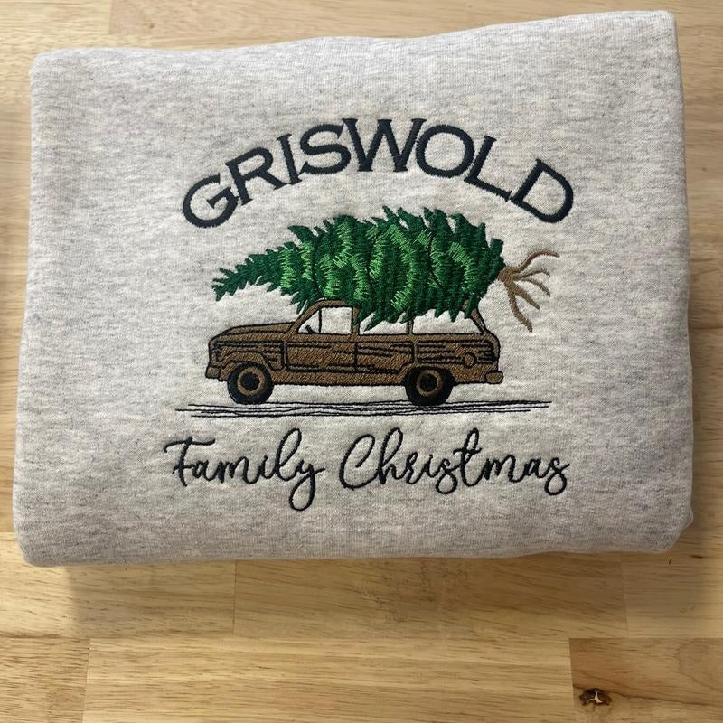 Family Christmas embroidered sweatshirt T-Shirts, Hoodie | DripVista.com