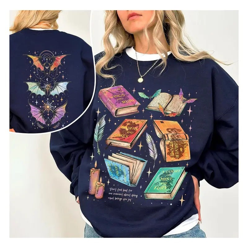 Fan Of ACOTAR Series Sweatshirt, The Bat Boys Shirt, Velaris Book Lover Sweater, SJM Inspired Tee, Gift For Bookish Cotton Womenswear