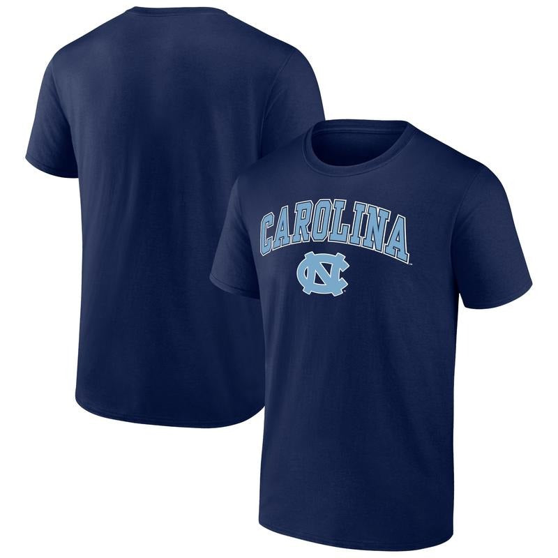 Fanatics North Carolina Tar Heels Navy Campus T-Shirt Hoodie, Sweatshirt | DripVista.com