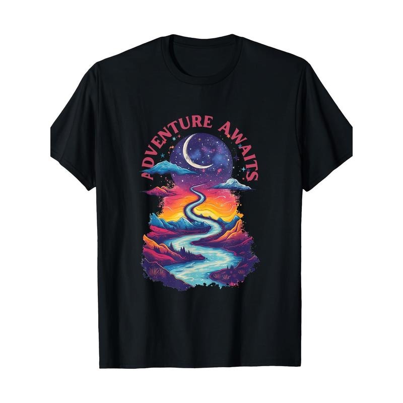 Fantastic Landscape Adventure Waiting Men's T-shirt -100% cotton Made in USA Hoodie, Sweatshirt | DripVista.com