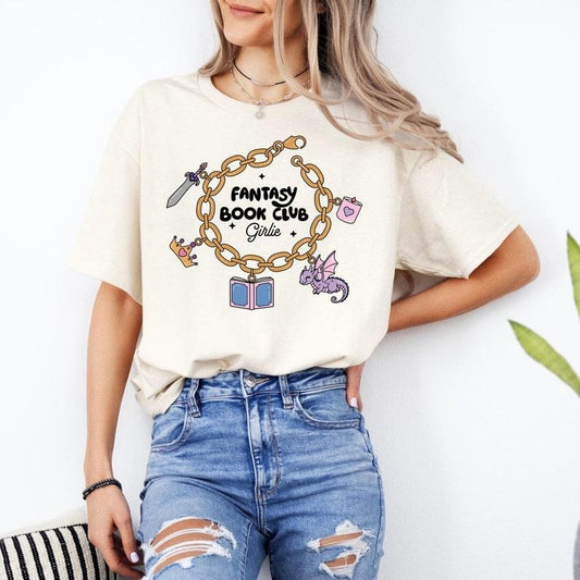 Fantasy Book Club Charm Bracelet Shirt | Fantasy Reader | Fantasy Book Merch | Fantasy Book Shirt | Romantasy Merch | Fantasy Reader Gifts