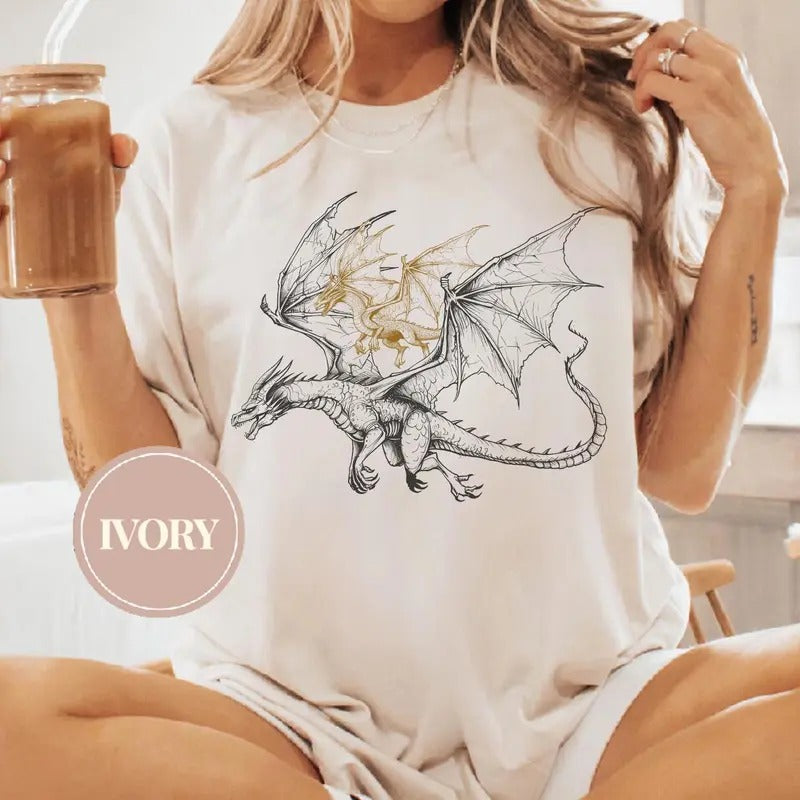 Fantasy Book Dragon shirt, The Empyrean Book Shirt, Fantasy Dragon Book Lover Shirt, Book Club Book Lover Gift, Book Shirt