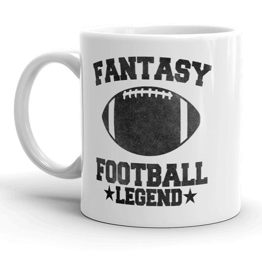 Fantasy Football Legend Mug Funny Sports Coffee Cup - 11oz Funny Coffee Mugs Ceramic Printed Drinkware Cup