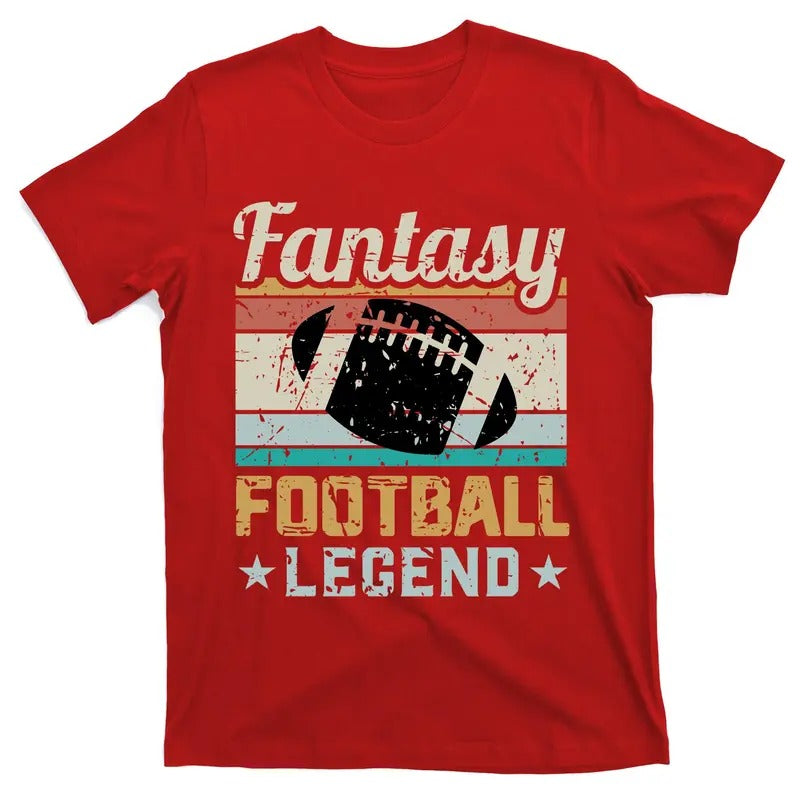 Fantasy Football Legend Retro Style Funny FFB League T-Shirt Hoodie, Sweatshirt | DripVista.com