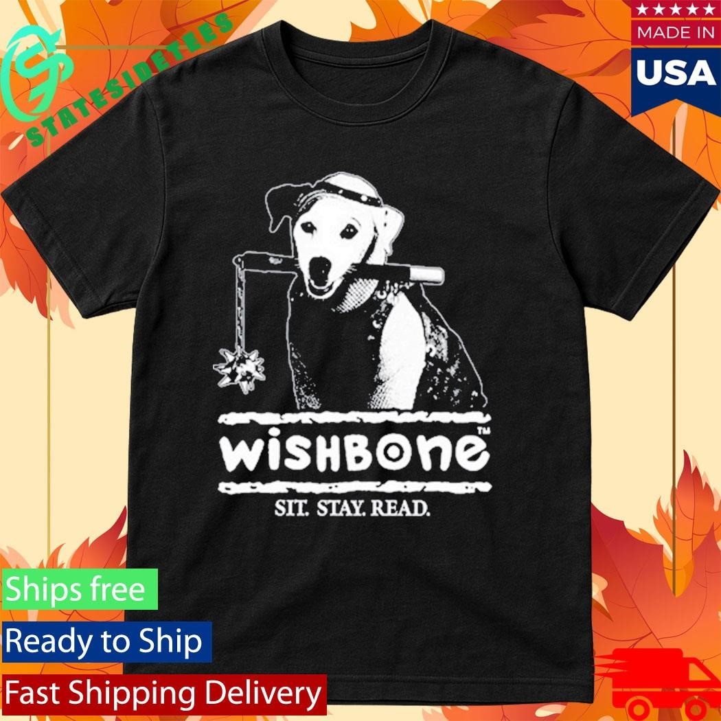 Farewell Transmission Wishbone Sit Stay Read Shirt