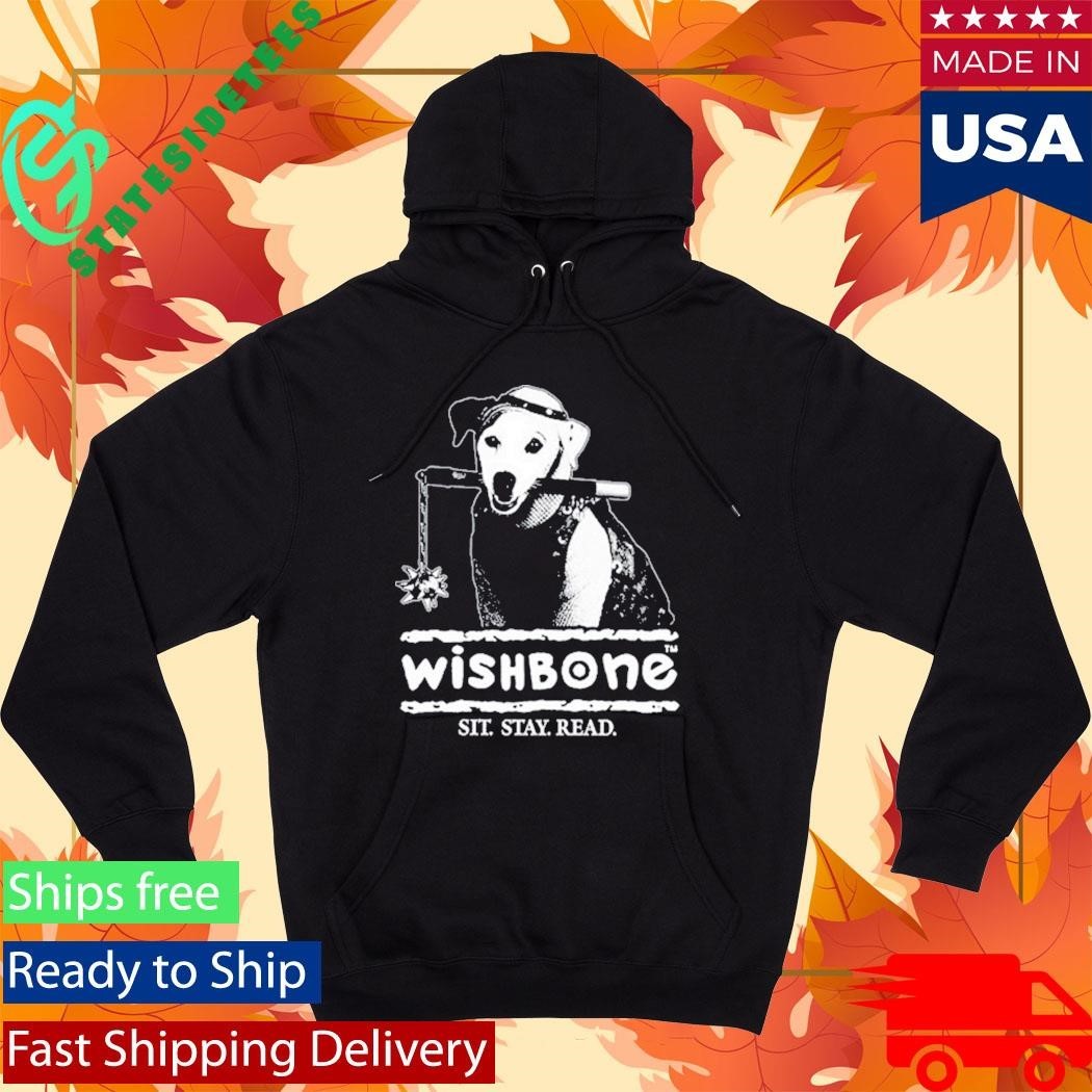 Farewell Transmission Wishbone Sit Stay Read Shirt