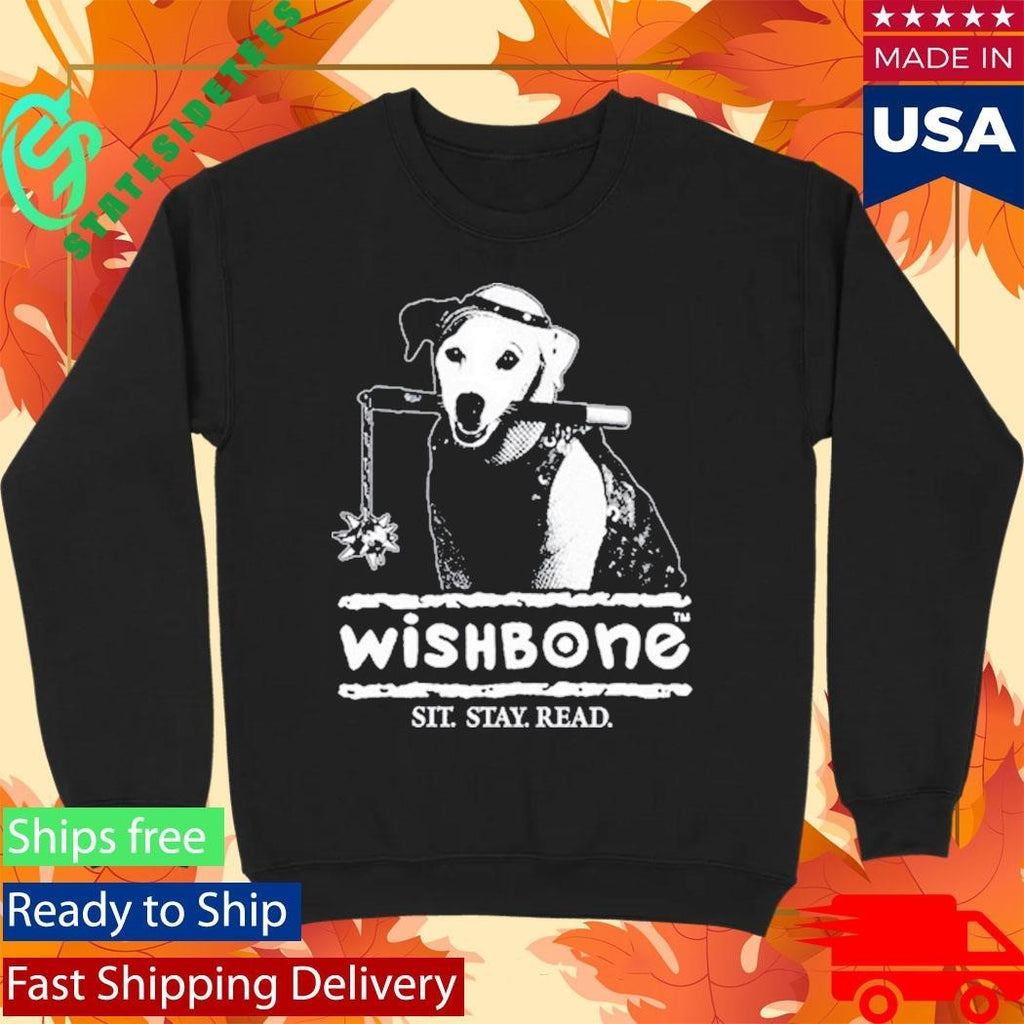Farewell Transmission Wishbone Sit Stay Read Shirt