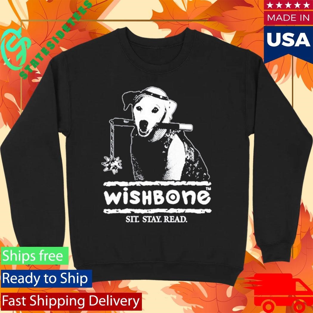 Farewell Transmission Wishbone Sit Stay Read Shirt