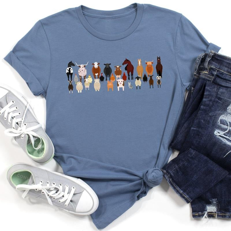 Farm Animal Lovers Super Soft Tees, Shirts, Illustration, Breeds Hoodie, Sweatshirt | DripVista.com