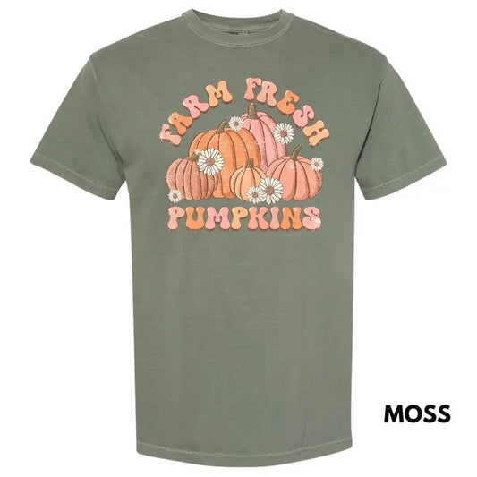 Farm Fresh Pumpkins Comfort Colors T-Shirt 'NLB'