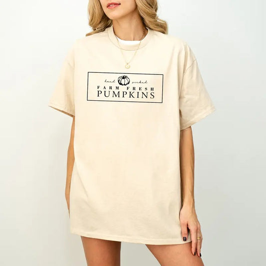 Farm Fresh PumpkinsT-Shirt, Fall sweatshirt, FLORAL pumpkin sweatshirt, Fall Crewneck Unisex