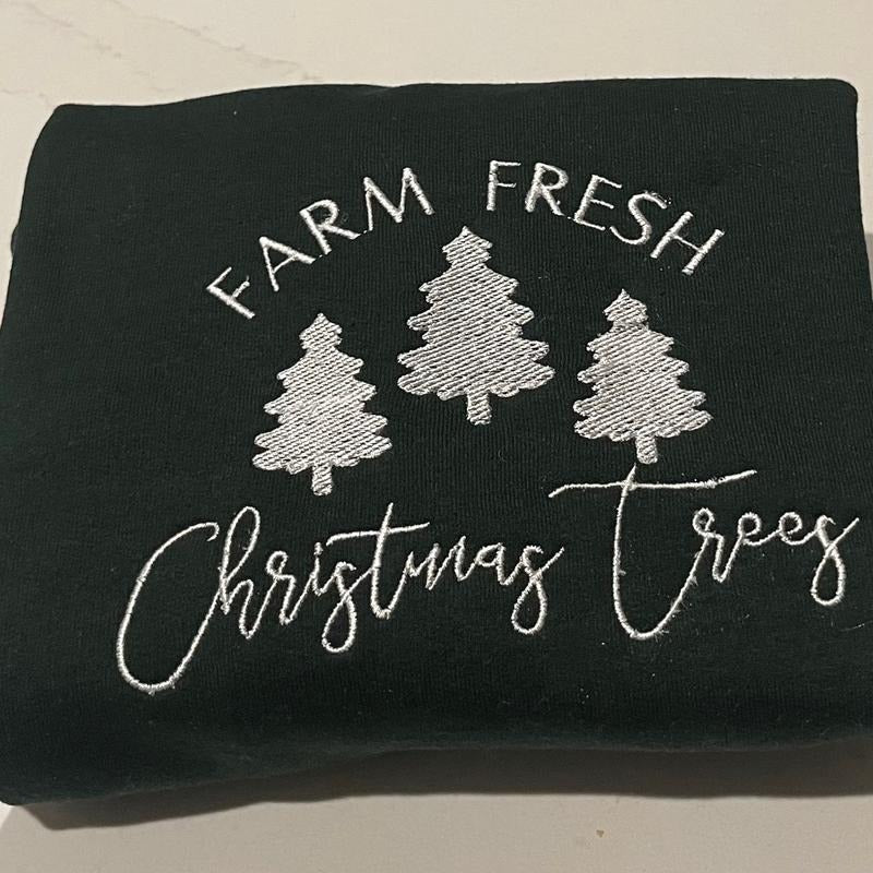 Farm fresh Christmas trees sweatshirt T-Shirts, Hoodie | DripVista.com