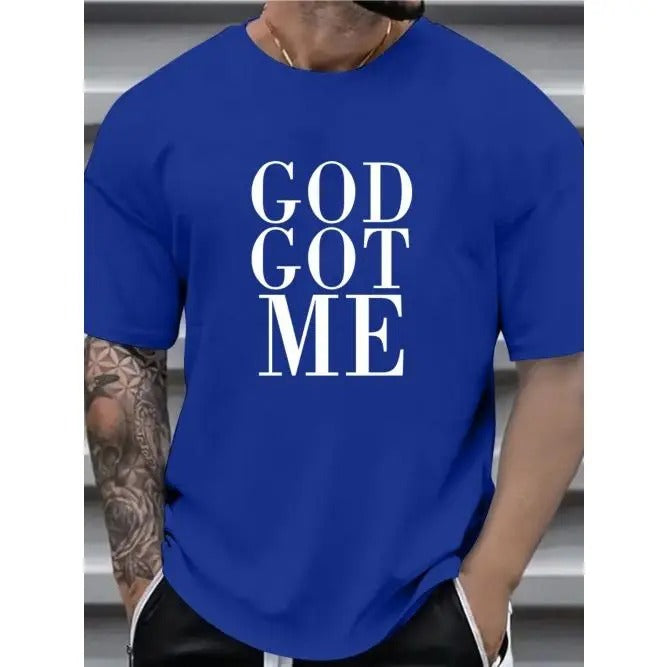 [Fast Arrival] Religious Faith Graphic Tee - Men's Casual Short Sleeve Summer T-Shirt for God Believers - Comfortable, Breathable, and Stylish Apparel for Outdoor Activities Made in USA