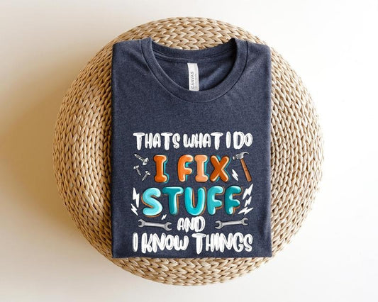 Father's Day Gifts Funny Dad Birthday T Shirt Hoodie Sweater fixer Of Things Shirtnew Dad Shirtdad Shirtdaddy Shirtfather's Day Shirtbest Dad Shirtgift For Dadmr Fix It