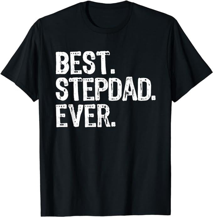 Father's Day T-Shirt, Gifts For Stepdad, Bonus Dad Gift Stepdad Man The Myth Legend Step Dad T-Shirt Menswear Casual...