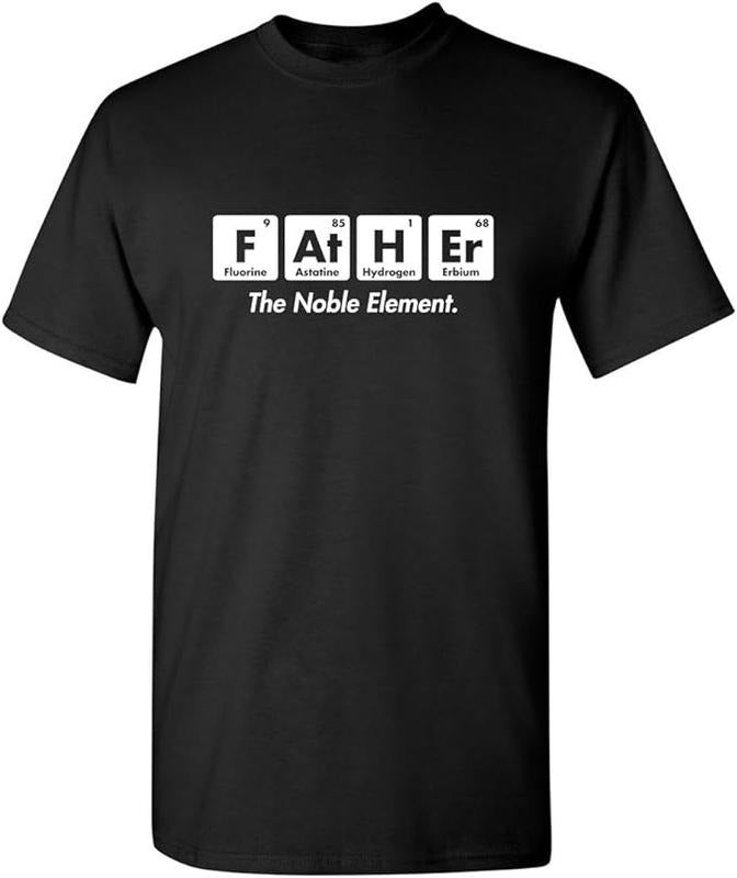 Father's Day T-Shirt, Gifts For Stepdad, Father The Noble Element Joke Humor Step Father Funny T Shirt Casual Cotton...