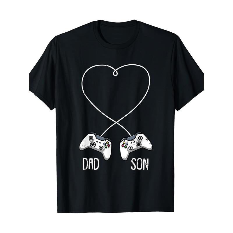 Father-son game Cool video game controller matches players 100% cotton T-shirt Made in USA Hoodie, Sweatshirt | DripVista.com