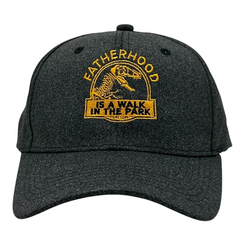 Fatherhood Is A Walk In The Park Hat Funny Sarcastic Fathers Day Dinosaur Graphic Cap Funny Hats Dad Joke  Funny Dinosaur...