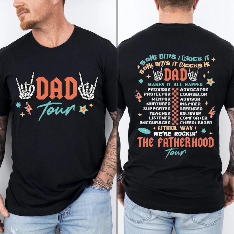 Fatherhood Tour Shirt, Father's Day Shirt, Dad Shirt, Best Dad Ever Shirt, Dad Life Shirt, Father's Day Gift, papa shirt, Funny Dad Shirt